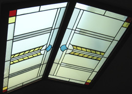 Leaded glass skylight
